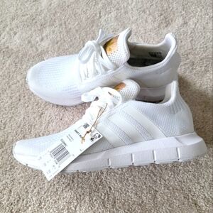 NWT! Adidas Swift All-White Running Shoes 8.5